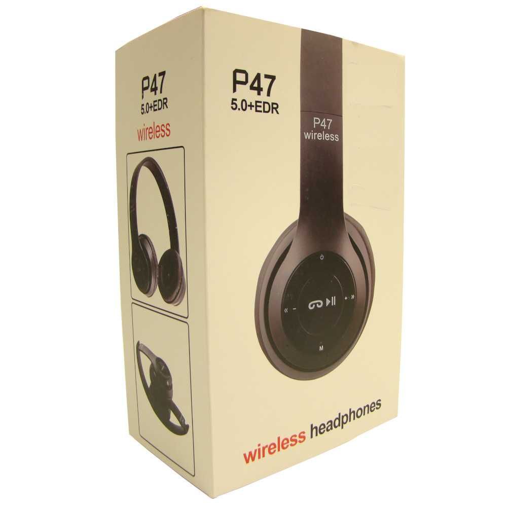 Słuchawki z radiem FM P47 wireless bluetooth headset