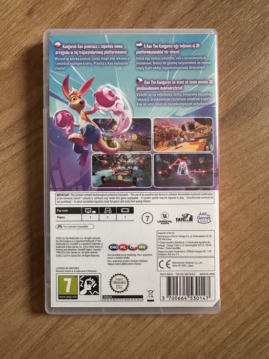 Kangurek KAO The Kangaroo Nintendo Switch Gra