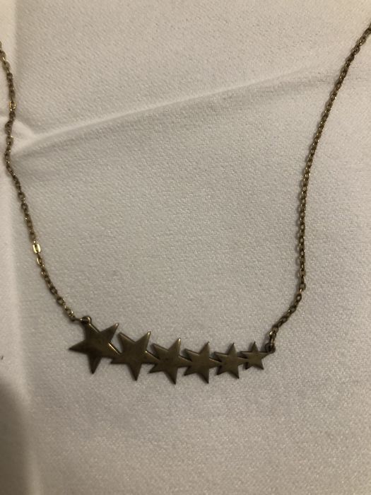 Colar estrelas banhado a ouro