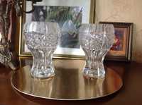 Продам две одинаковые (идеальные) хрустальные вазы, высота 18см.