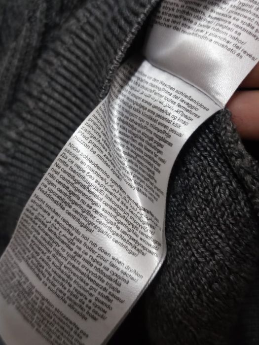 Sweter sweterek L Bugatti męski cotton baumwolle bawełna wełna classic