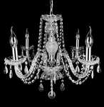 Ekskluzywny żyrandol kryształowy 4-ramienny - lampa sufitowa 44x90cm