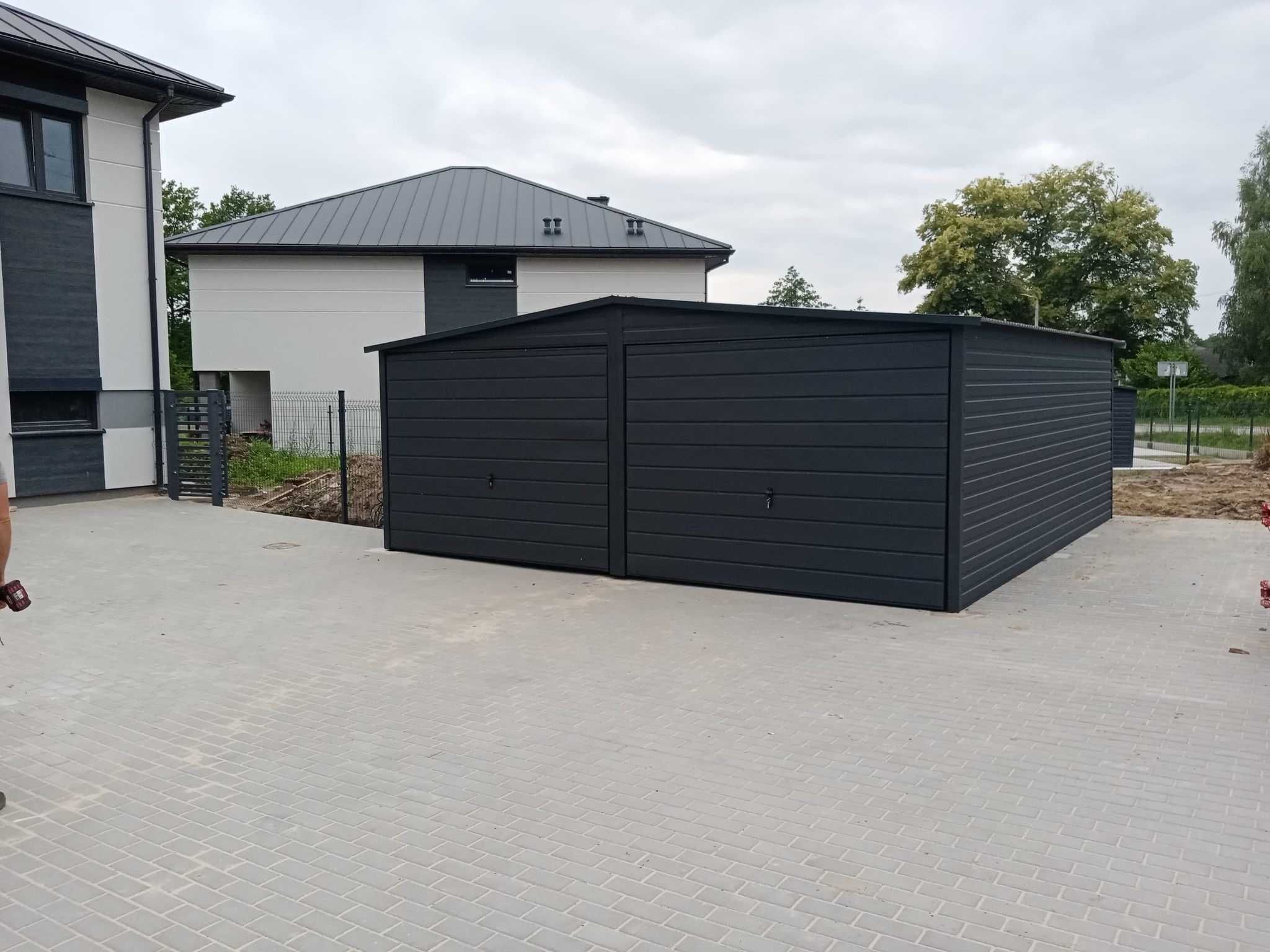 Garaż blaszany blaszak dwustanowiskowy 6x5 PRODUCENT różne wymiary 33