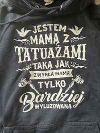 Bluza napis rozmiar S mama z tatuażami