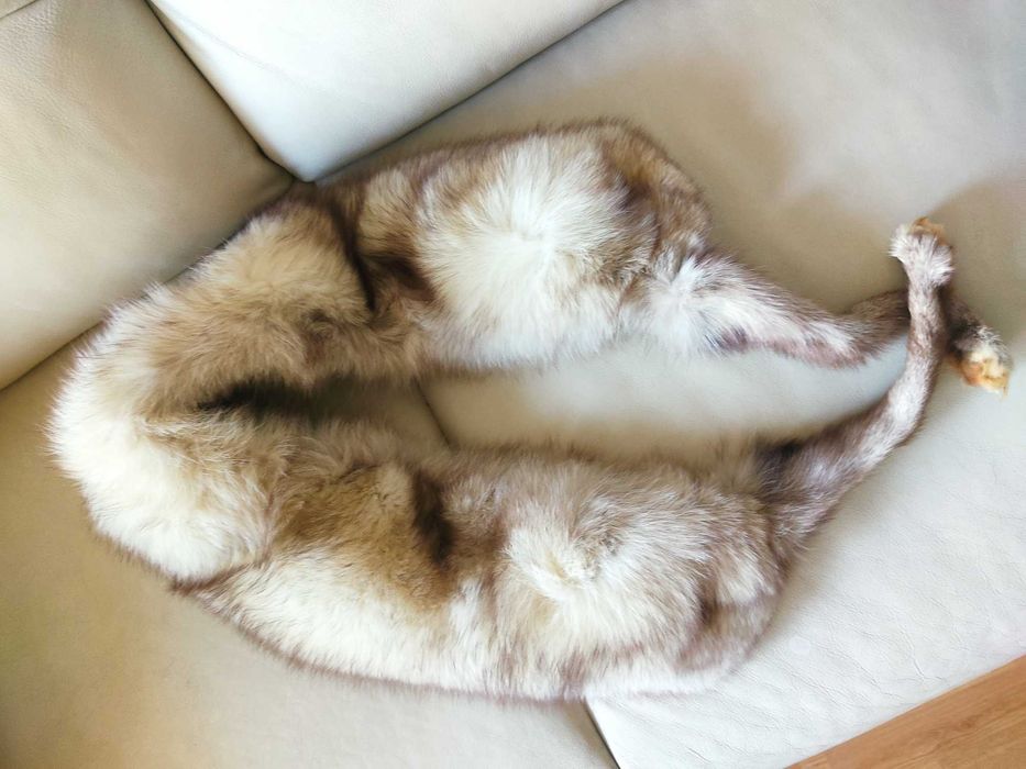 Etola z lisa naturalne futro szalik