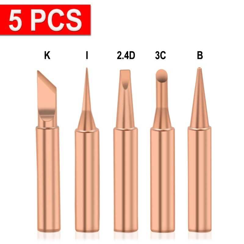 Groty do lutownic grzałkowych 5 sztuk 900M Zestaw Miedziany