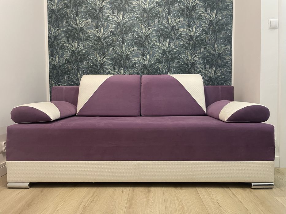 Kanapa rozkładana z pojemnikiem