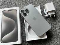 iPhone 15 Pro Max 256GB TITANIUM Grey Szary Grafit Bat100%+SZKŁO FV23%