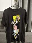 Koszulka czarna z looney tunes z croppa