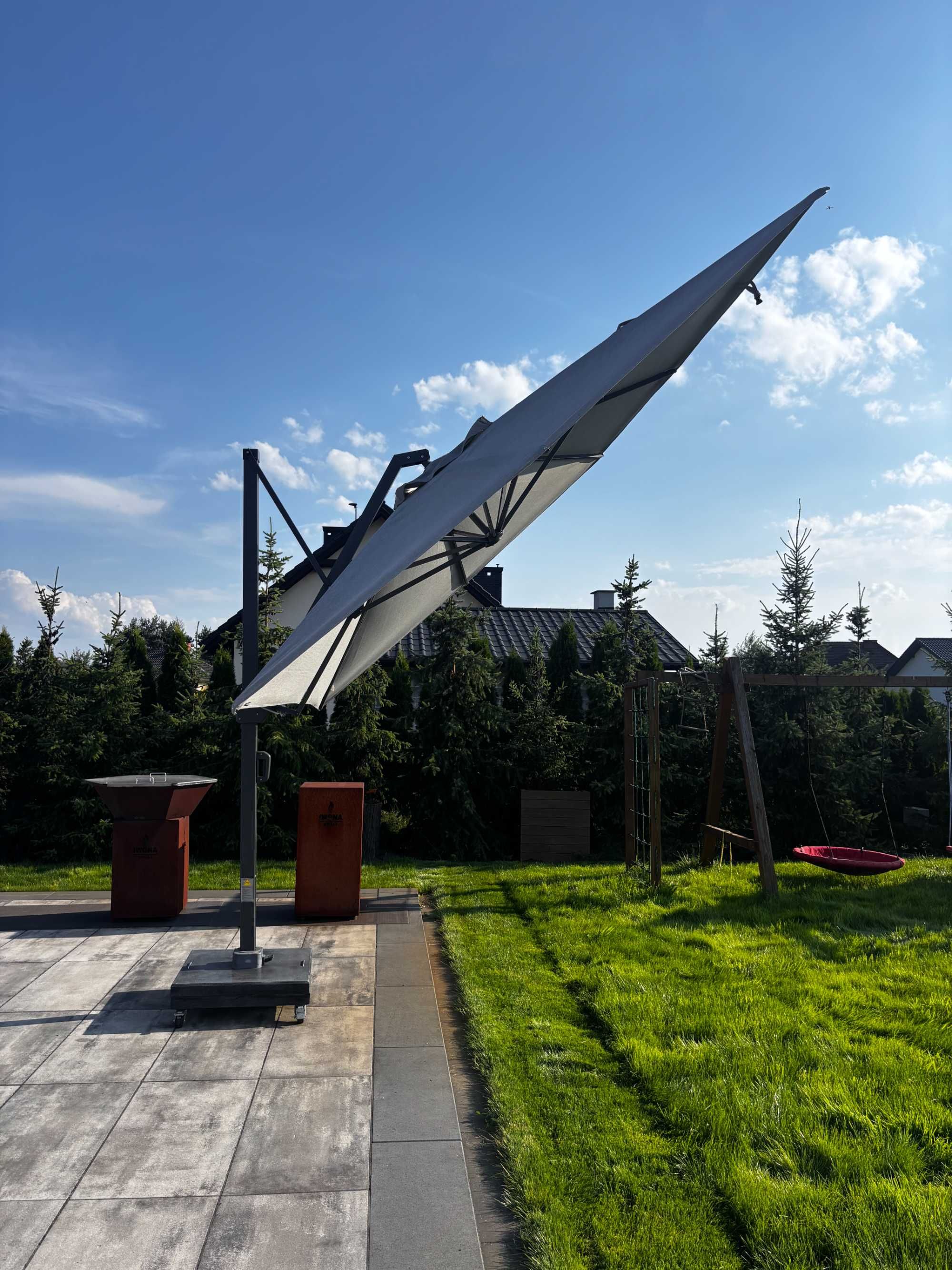 Parasol ogrodowy 3x4m solidny, mocny