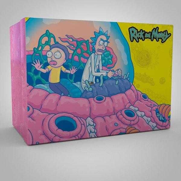 RICK & MORTY Zestaw Prezentowy XXL Kubek Podkładki Szklanka Nowy