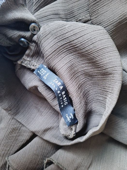 Sukienka Zara r.36 tiulowa w kolorze khaki