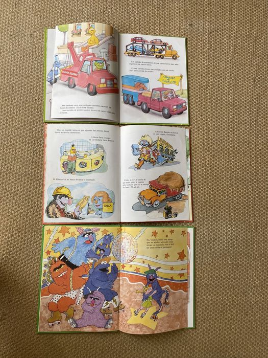 Vários livros da Rua Sésamo, de 1994