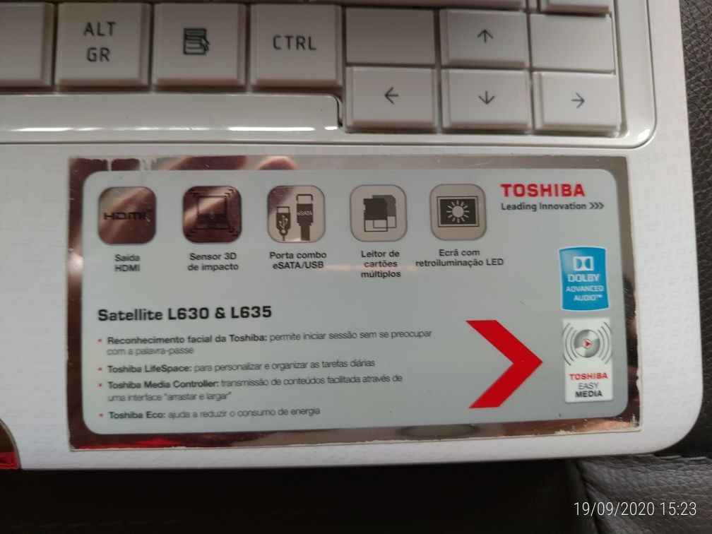 Vendo Toshiba satélite L630-136