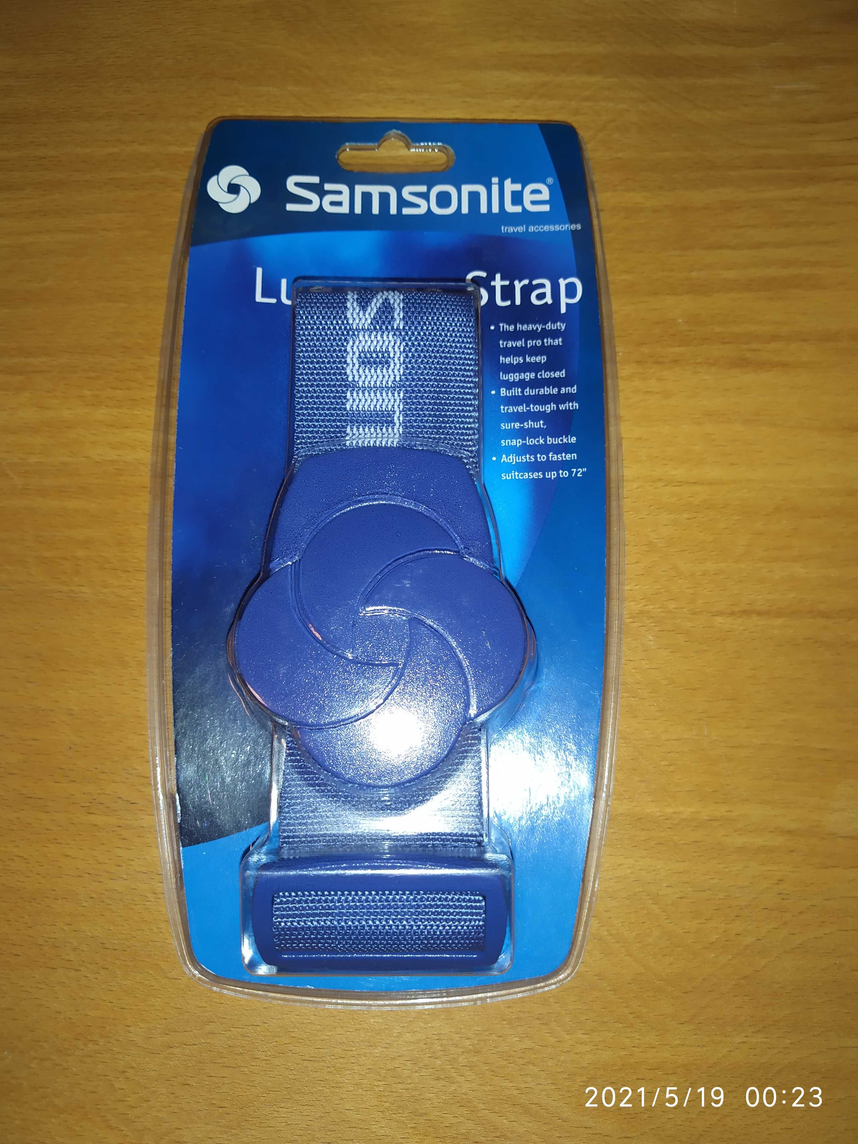 ## Samsonite correia de bagagem cor azul (selado) ##