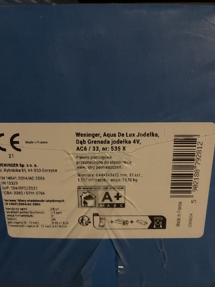 Panele laminowane AC6 12mm Weninger Jodełka Dąb Grenada 535J