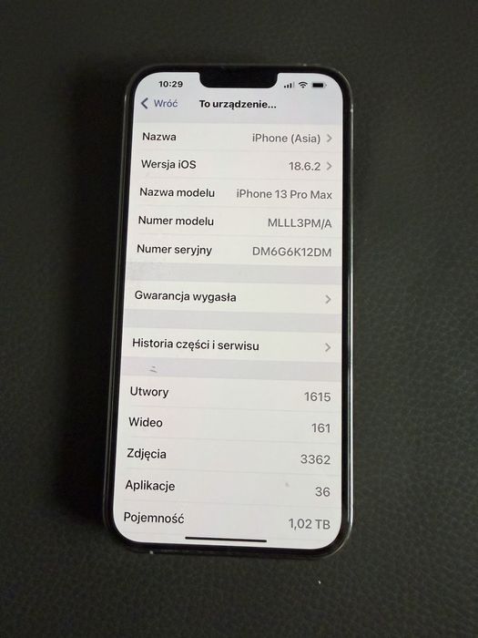 Iphon 13 PRO MAX SILVER 1 TB super stan