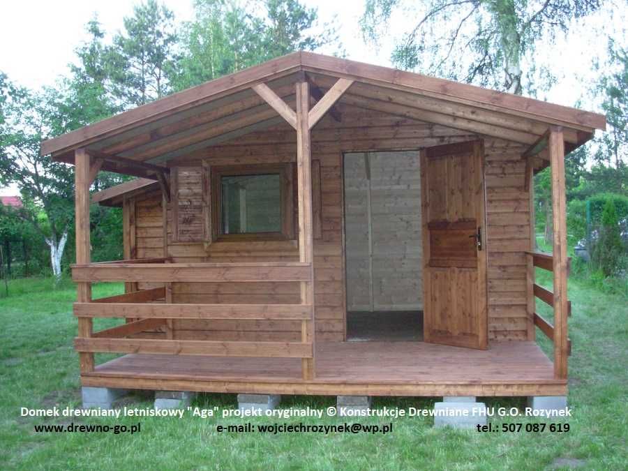 domek drewniany letniskowy Aga Lux 20 m2 z montaż +dojazd PAŹDZIERNIK