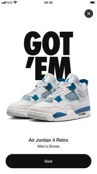 Jordan 4 military blue