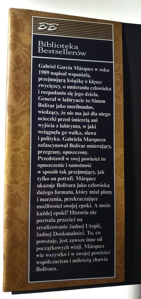 Gabriel Garcia Marquez Generał w labiryncie Biblioteka Bestsellerów BB