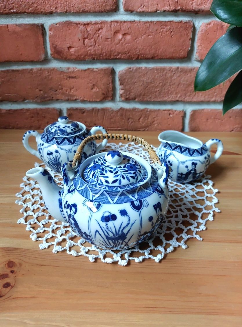 Zestaw ceramiczny do kawy lub herbaty motyw Japoński