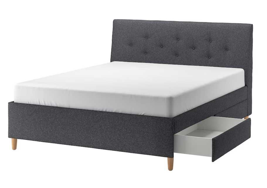 Cama estofada c/arrumação