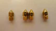 Nozzles para impressoras 3D (0.2mm + 0.4mm + 0.6mm + 0.8mm + 1.0 mm)