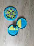 Gra paletki na rzepy, frisbee