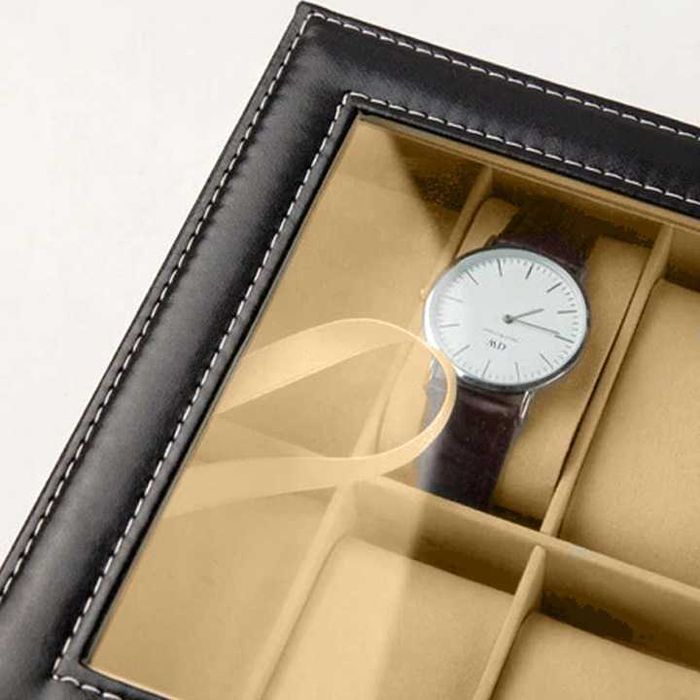 Шкатулка для годинників на 12 відділень органайзер, бокс,скринька