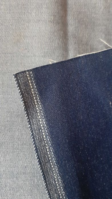 Тканина для куртки косухи, сумок ,рюкзака _джинс темно синій щильний