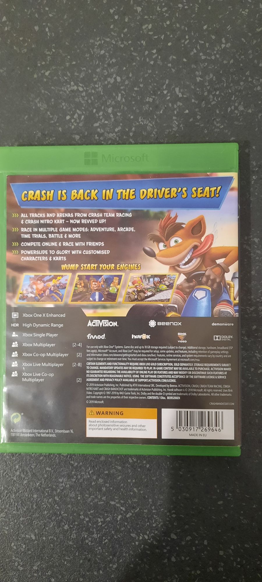 CTR crash team racing Nitro fueled xbox one