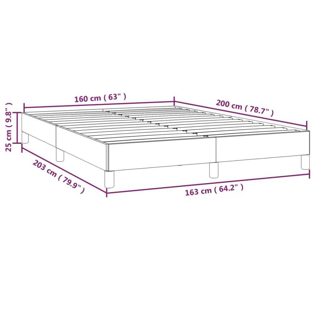 Estrutura / Base de cama 160x200 cm couro artificial preto