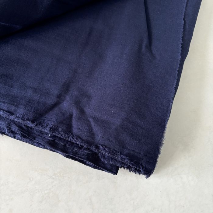 Tkanina bawełniana, granatowa, koszulowa - 5,5 metra