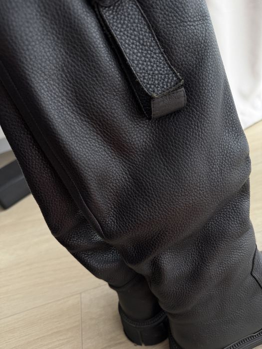 Зимові високі чоботи взуття жіноче сапоги натуральна шкіра і хутро