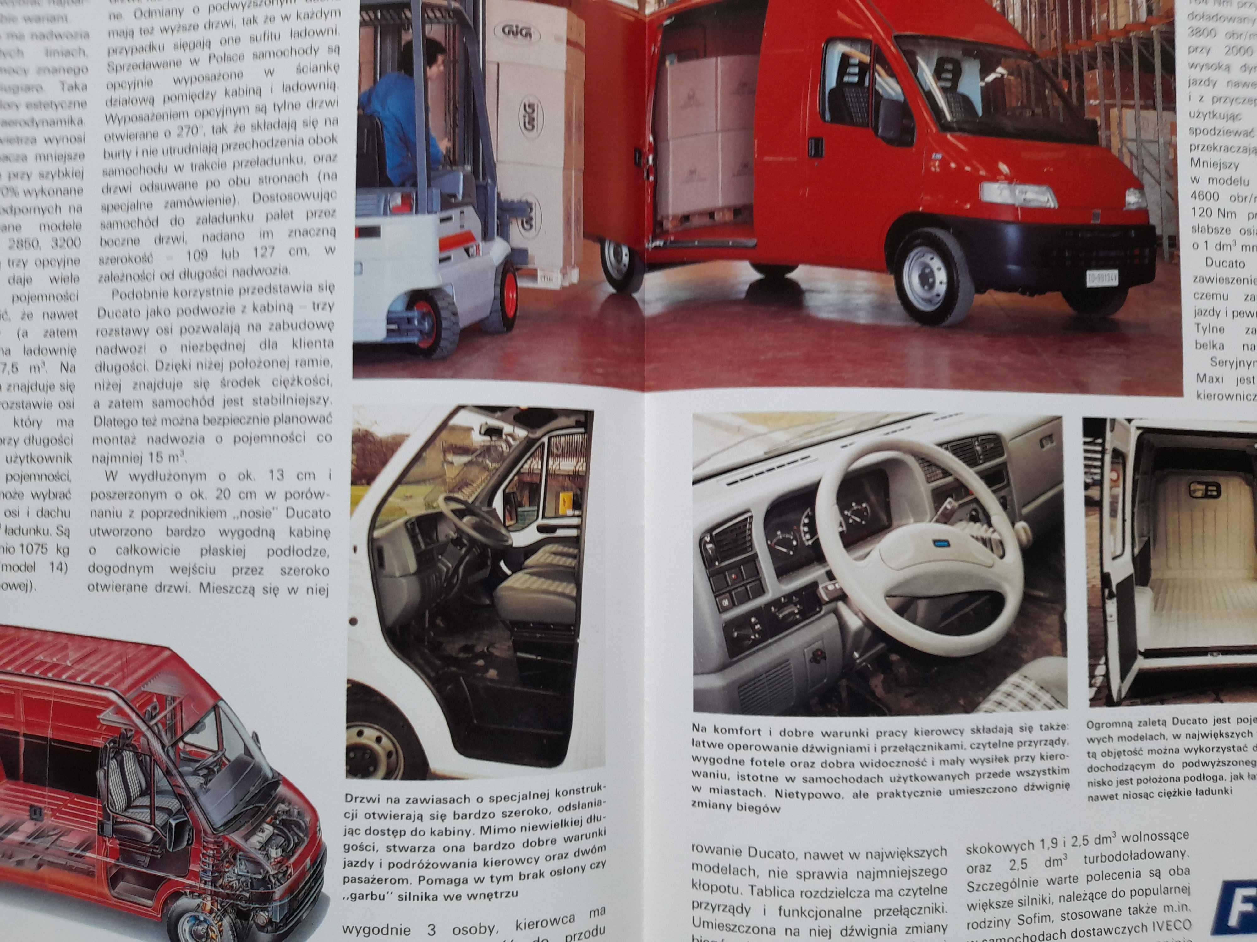 FIAT Ducato furgon prospekt dodatek specjalny PL