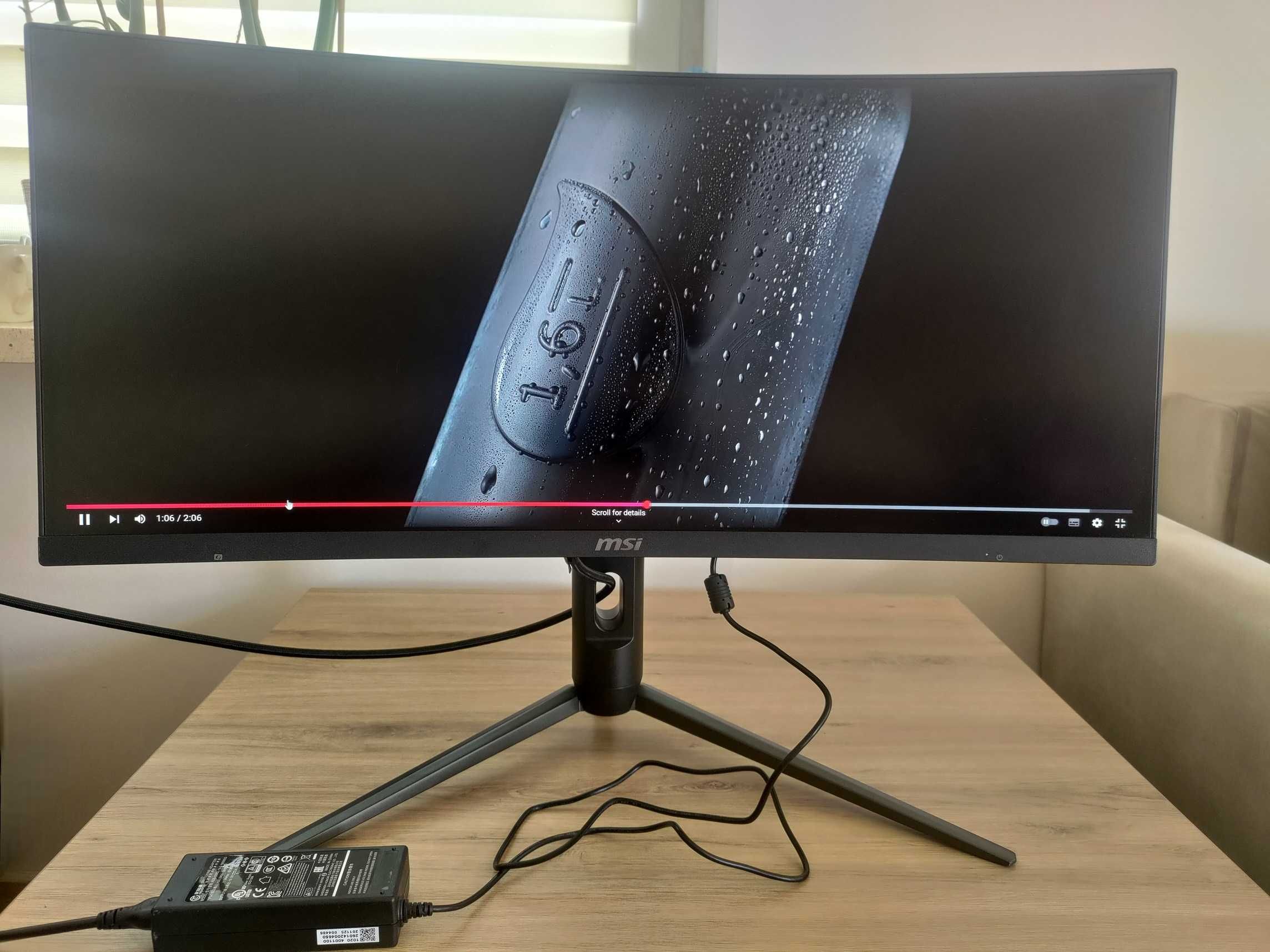 Monitor MSI Optix MAG301CR2 29.5" 2560x1080 (WFHD)