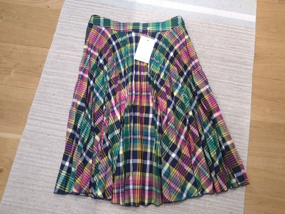 Tatuum/nowa spódnica/plisowana/kratka/kolorowa/roz xs/34