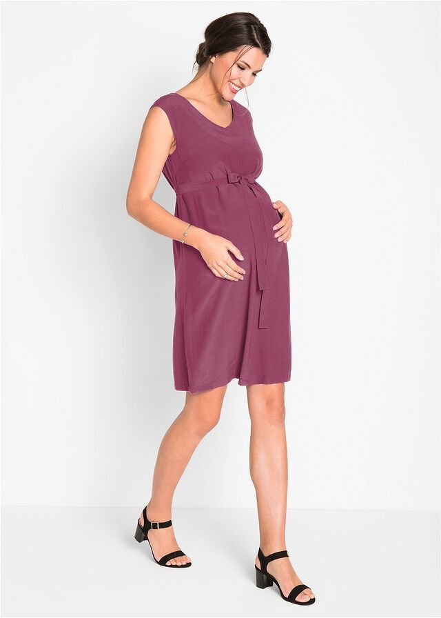 B.P.C sukienka ciążowa jeżynowa z wiskozy ^34