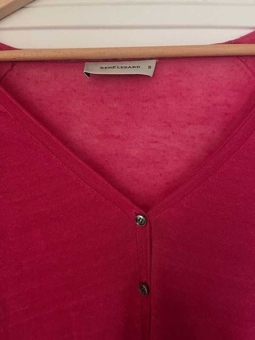 Sweterek rene lezard 38 m lniany len premium