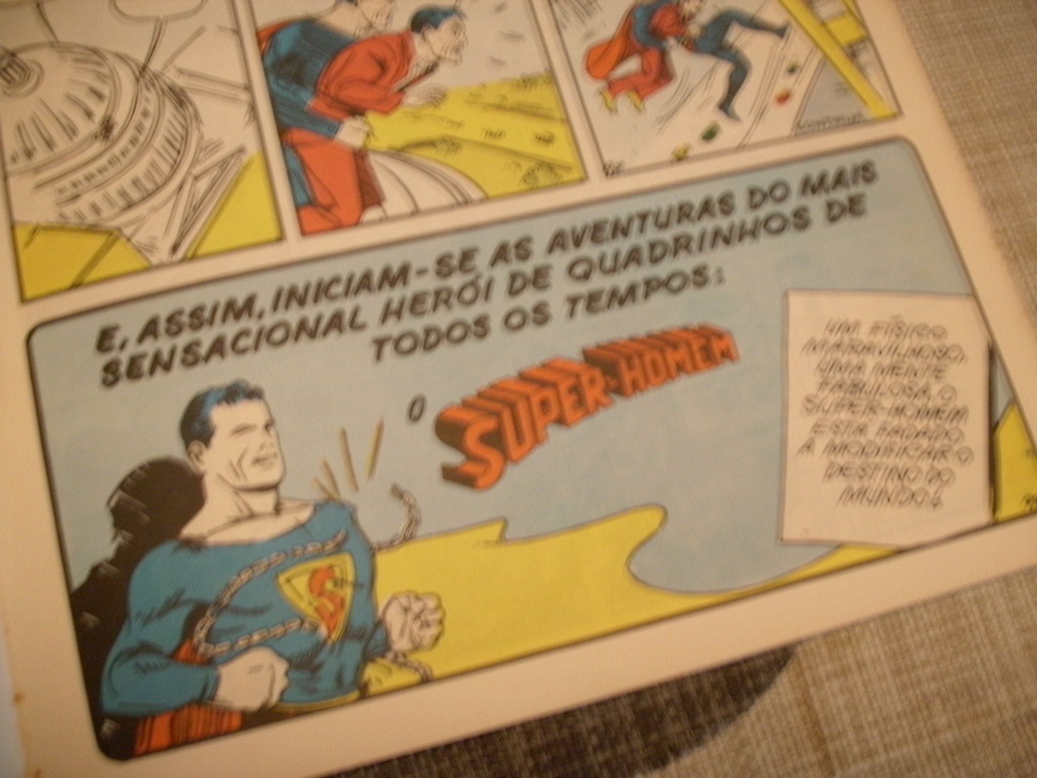 BD Banda Desenhada Super Homem - Almanaque Nostalgia EBAL 1975