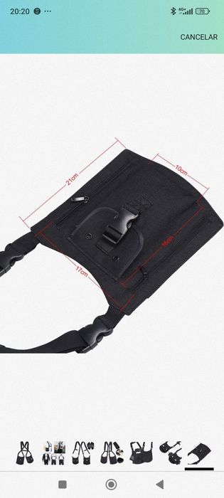 Bolsa de ombro 'pistoleira'