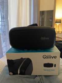Qilive - Óculos de Realidade Virtual com Controle Remote