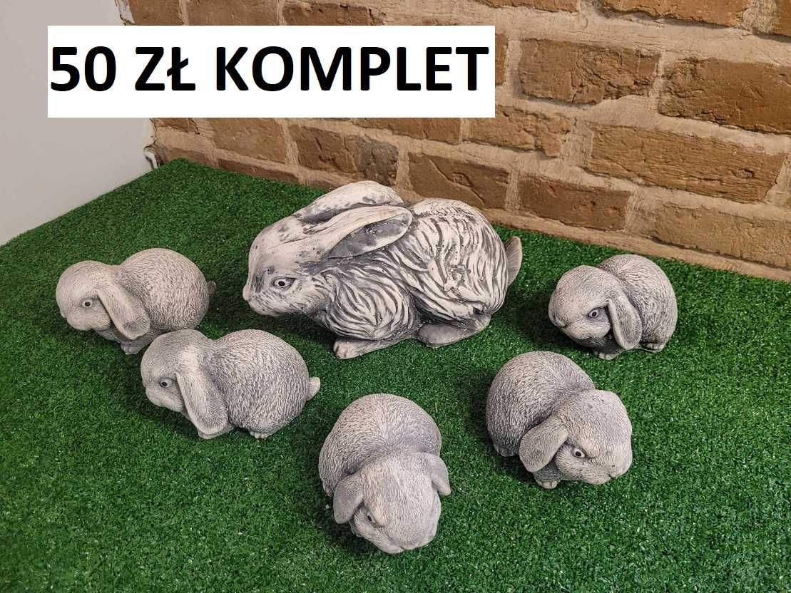 FIGURKI WIELKANOCNE  zając gipsowy króliczek wielkanocny kura gęs 3d