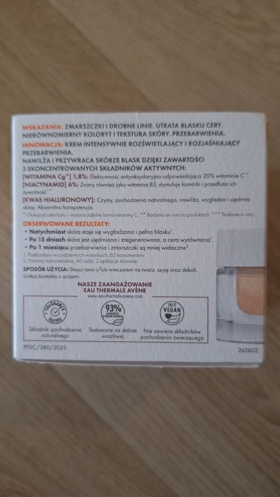 Avene Vitamin Active Cg - krem z witaminą C, 50ml