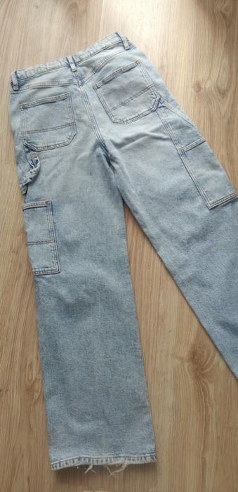 H&M spodnie wide dżinsowe 152