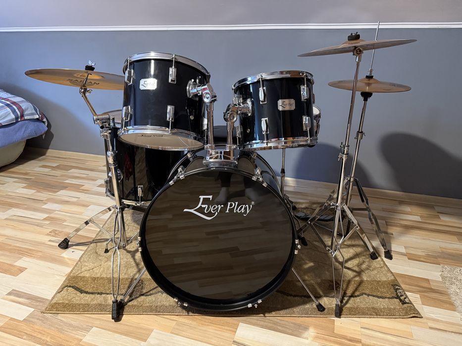 Perkusja Ever Play, Talerze Sabian B8, statyw Mapex