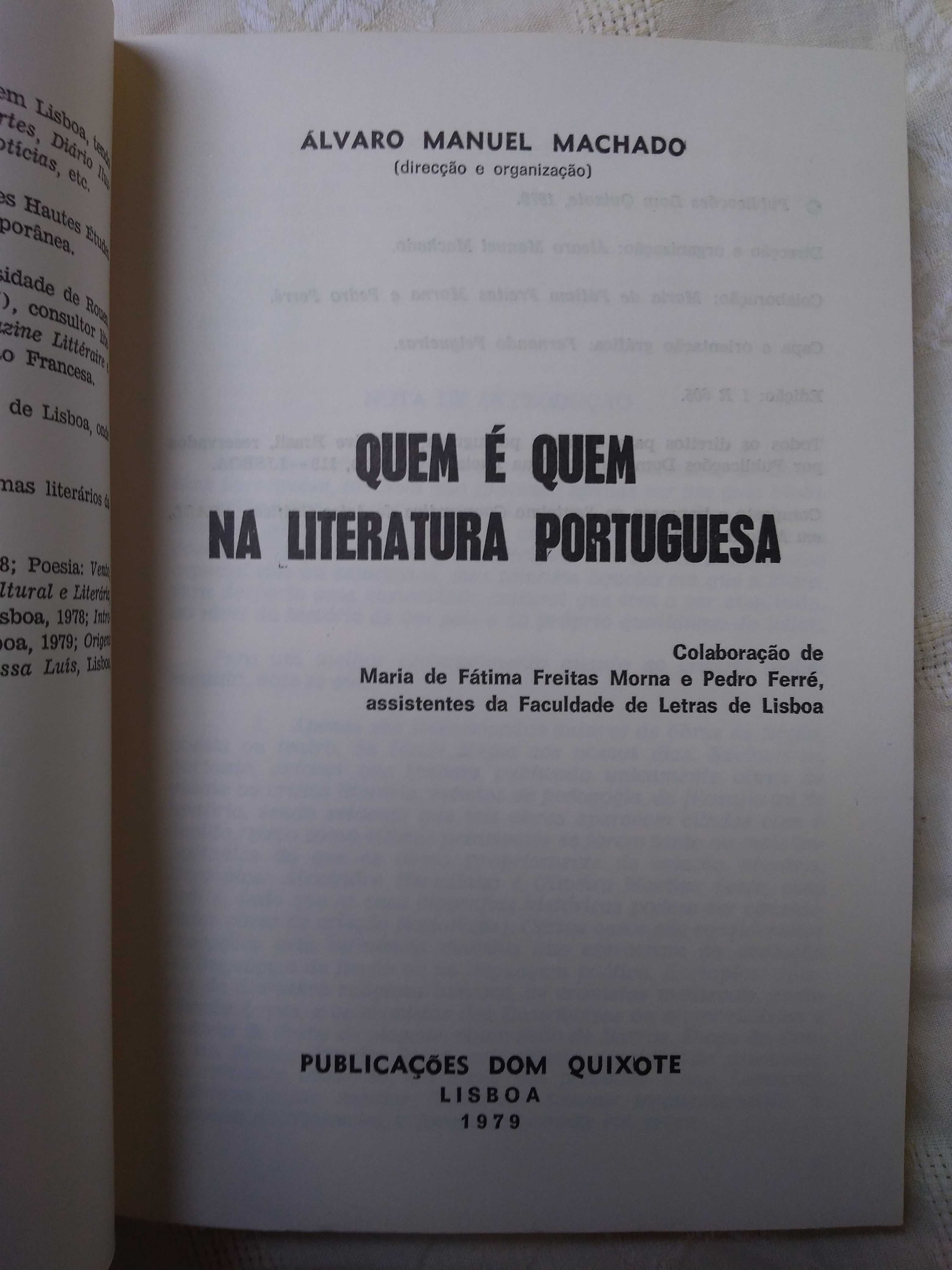 Quem é Quem na Literatura Portuguesa, Álvaro Manuel Machado