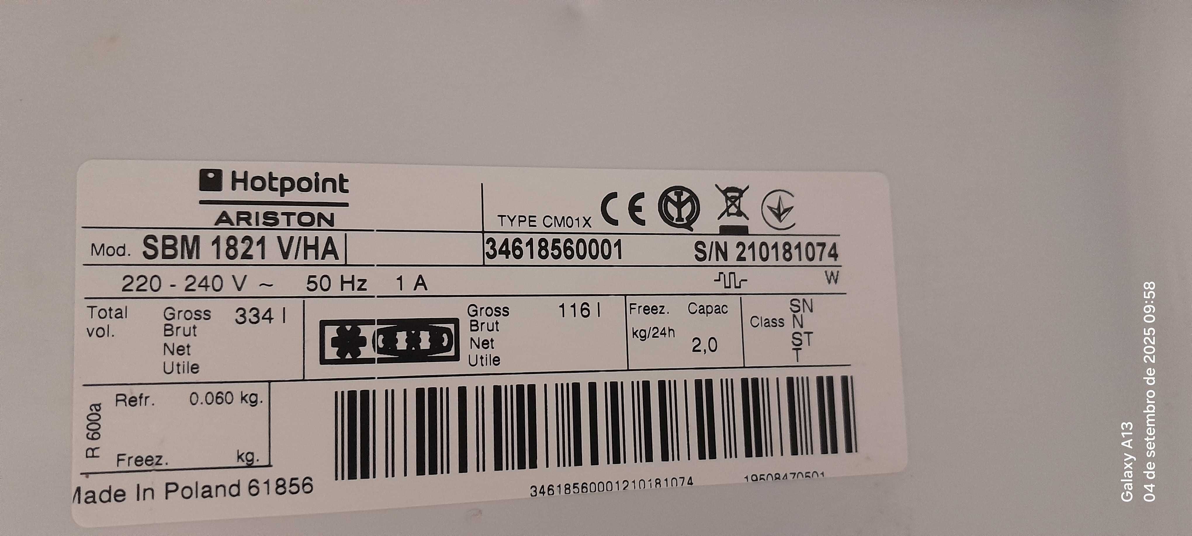 Frigorífico combinado Hotpoint Ariston