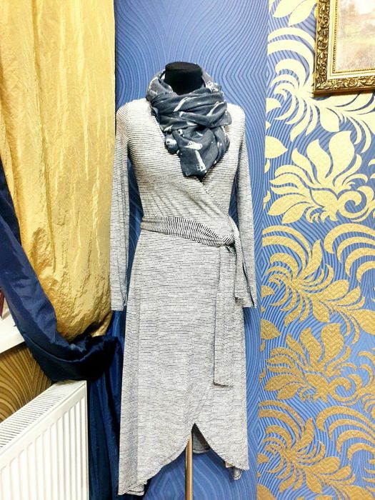 Платья ,Оригинал ,CAP,натуральный трикотаж, ассиметричное