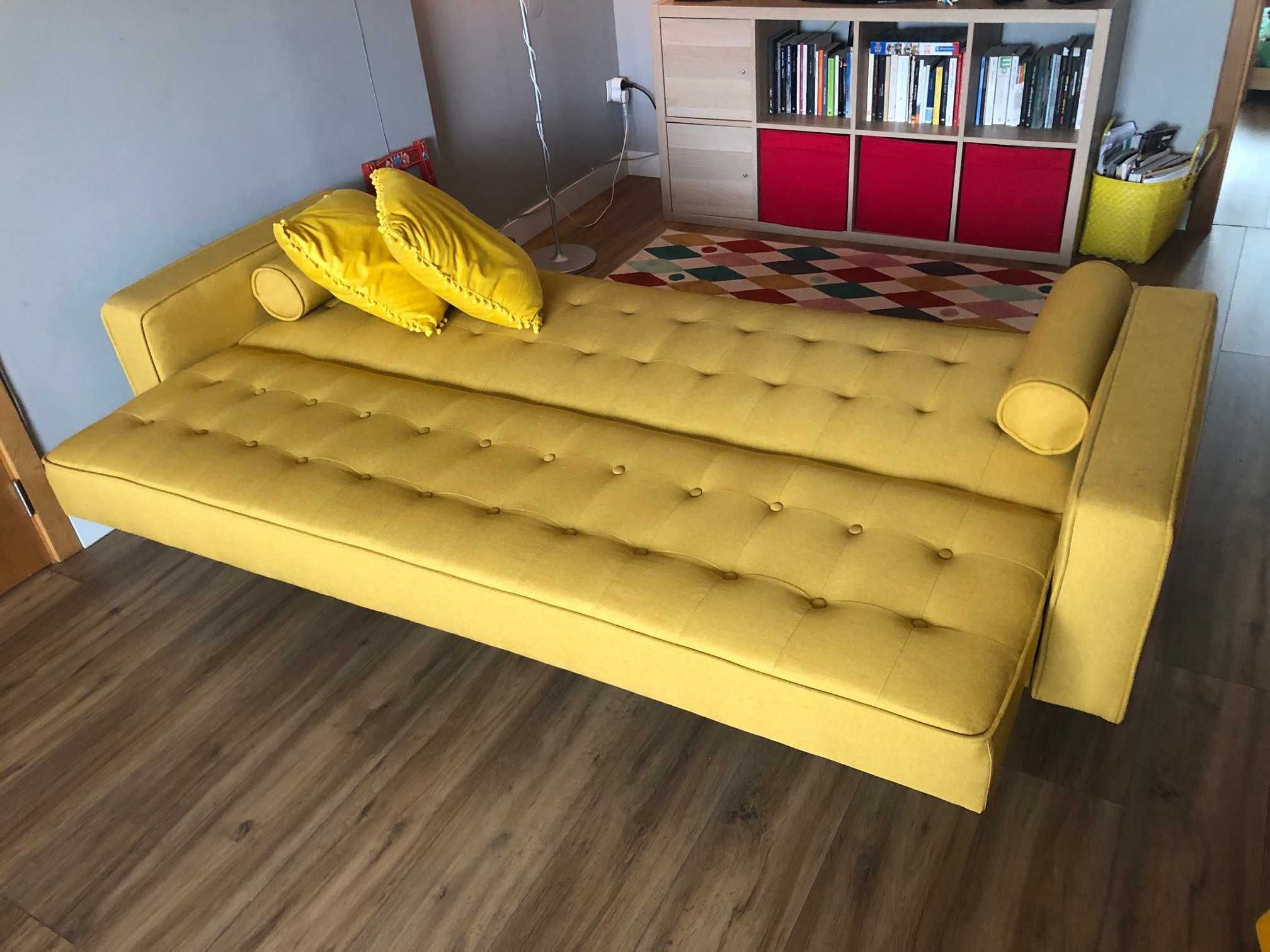 Sofá Cama Amarelo da Sklum
